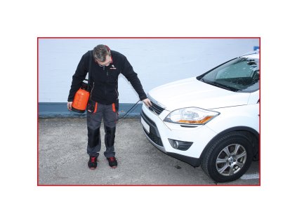 Rozprašovač s tlakovým čerpadlem a hadicí, nádoba 5l - KS TOOLS 150.8261