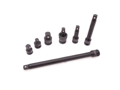 Sada úderových prodloužení a adaptérů, 7 kusů v kazetě - JONNESWAY S03A401SP