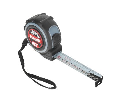 Svinovací metr, oboustranný, nylonový, 8 m x 25 mm, třída 1