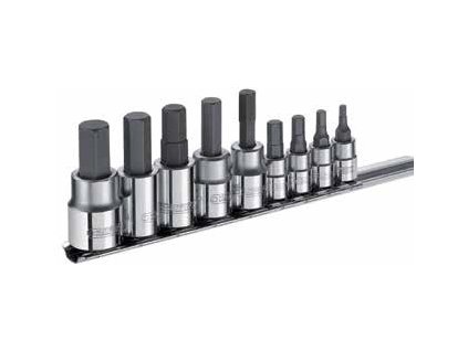 Sada 1/4" a 3/8" zástrčných 6hranných hlavic Imbus, 9 dílů - Tona Expert E034802T