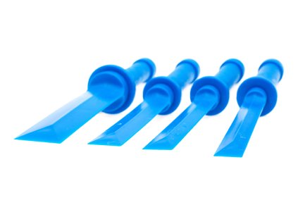 Plastové škrabky, šábry na lepené závaží, lišty, 19 - 36 mm, sada 4 ks - QUATROS QS14242