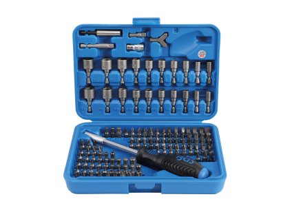 Bity a hlavice 1/4", sada 122 dílů - BGS 20100