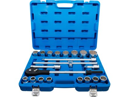 Gola sada 3/4", 12hranné hlavice 19-50 mm, 21 dílů - BGS 1223