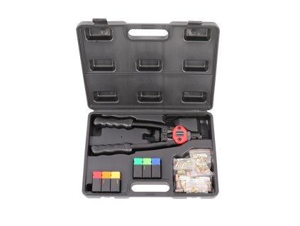 Nýtovací kleště, pákové, na maticové nýty, M3 - M10, se sadou nýtů - QUATROS QS14035