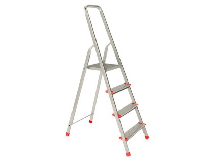 Jednostranné schůdky hliníkové, 4 stupně, výška 137 cm - ALVE Eurostyl