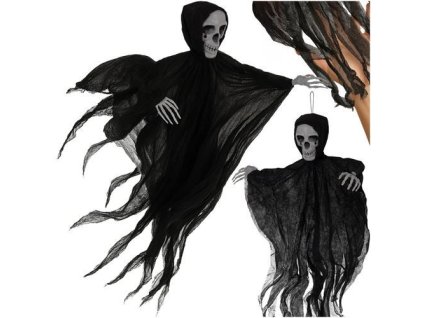 Černá závěsná kostra, HALLOWEEN, Ruhhy