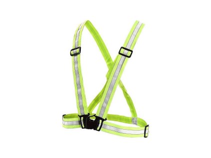 Reflexní elastický kříž, výstražný, žlutý