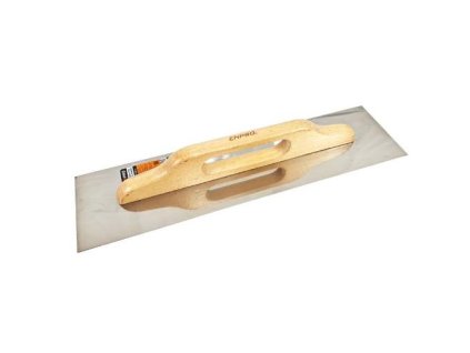 Hladítko nerez hladké, 500 x 130 mm, dřevěná rukojeť, ENPRO