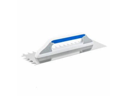 Hladítko nerez, půlkulatý zub, 480 x 130 mm, pl/gum