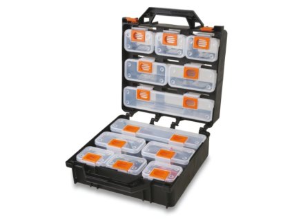 Organizér s 12 odnímatelnými krabičkami, prázdný