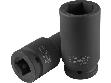 Nástrčná hlavice úderová, prodloužená, 6-hranná, 3/4", velikost 36mm - JONNESWAY S03AD6136