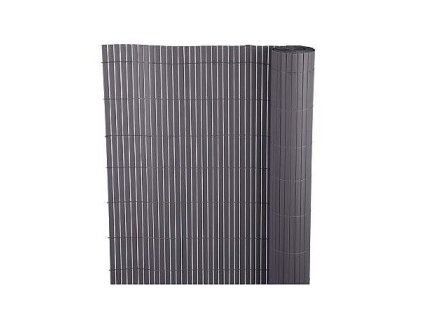 Umělý bambusový plot Ence PVC, UV, 1300g/m2, 2,0x3m, šedý