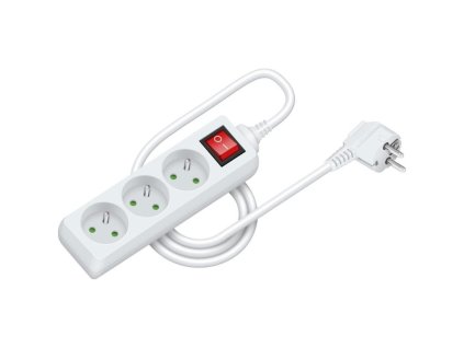 Prodlužovací přívod RPC 18, 1,5 m, 3 zásuvky, 3 x 1,0 mm² WS RETLUX