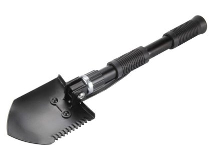 Multifunkční skládací lopatka, motyka, krompáč, rýč, pilka, s nylonovým pouzdrem na opasek, EXTOL PREMIUM 8877030