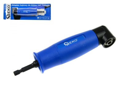 Úhlový nástavec pro šroubovák, vrtačku 155mm, 1/4", 90° GEKO