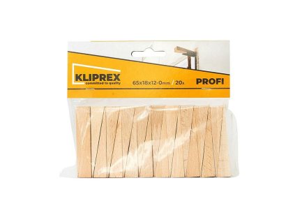 Klínky dřevěné BK 65x18x12-0, 20ks