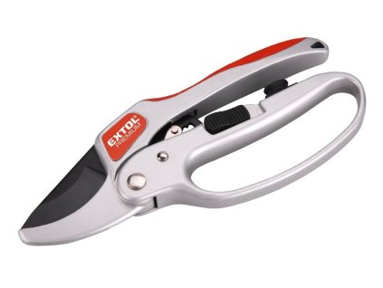 Nůžky zahradnické s rohatkovým převodem, 205mm, s olejničkou, do 24mm, SK5, EXTOL PREMIUM