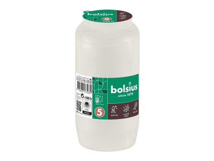 Náplň Bolsius olej do kahance, 100h, 317g, 67x140mm, bílá