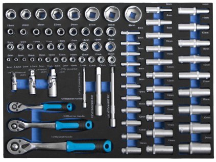 Gola sada ve výplni do dílenského vozíku, 80 dílů - VV080GS01