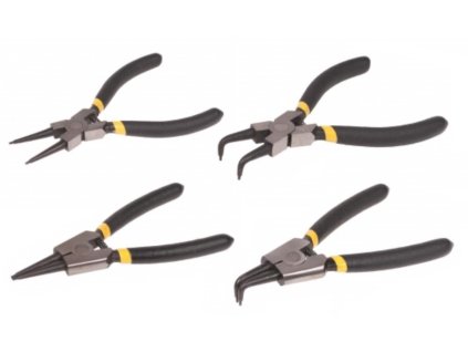 Kleště na segrovky rovné a zahnuté, vnitřní a vnější, sada 4 ks v obalu - QUATROS QS14459