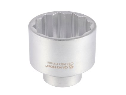 Nástrčná hlavice 3/4", 67 mm, 12hran - QUATROS QS54366