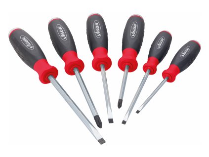 Úderové šroubováky ploché a křížové, sada 6 ks - VIGOR V3562