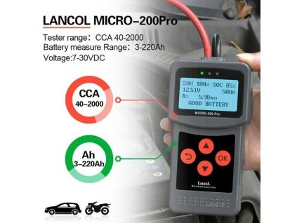 Tester akumulátorů Lancol Micro-200 Pro