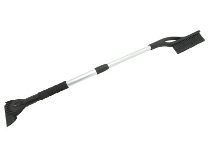 Škrabka s košťátkem BLACK teleskopická 77 - 100cm