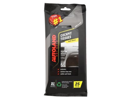 Ubrousky XL na palubní desku NATURAL 25ks