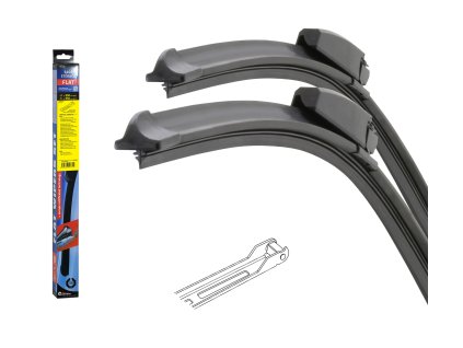 Stěrače FLAT SET (JOINT) 550+550mm