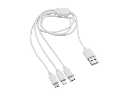 Nabíjecí USB kabel 3in1 (micro USB, iPhone, USB C)