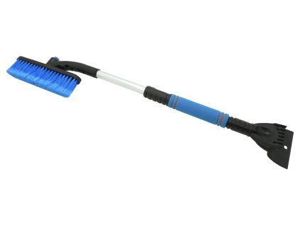 Škrabka s košťátkem BLUE teleskopická skládací  55 - 80cm