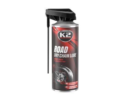 K2 ROAD DRY CHAIN LUBE 400 ml - suché mazivo na řetězy motocyklů