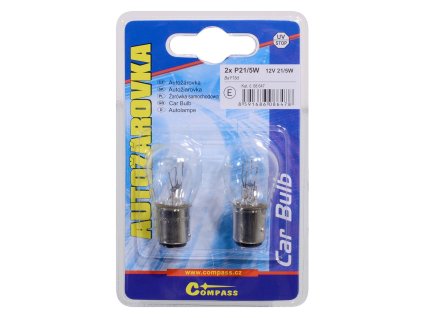 Žárovka 12V  P21/5W  21/5W BaY15d blister 2ks