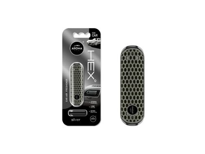 Osvěžovač vzduchu CAR HEX silver