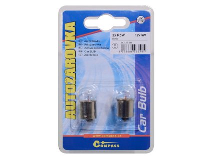 Žárovka 12V  R5W  5W Ba15s blister 2ks