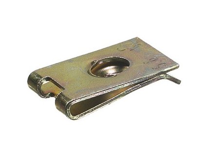 Plechové pružné matice 4,2x16,5x11,0 mm uzavřené, pro samořezné šrouby, pozink sada 100 ks