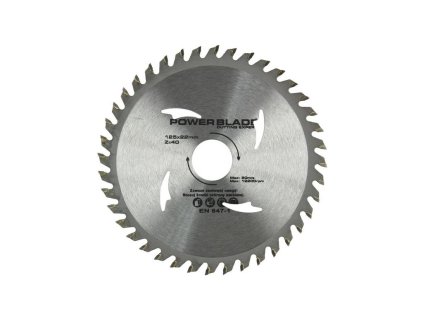 Kotouč pilový s SK plátky (vidiový), 125x40Tx22,2mm POWER BLADE