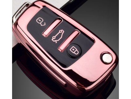 Obal na klíč Audi - růžová