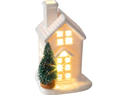Porcelánový domek s LED 11,5 cm RXL 391 – RETLUX