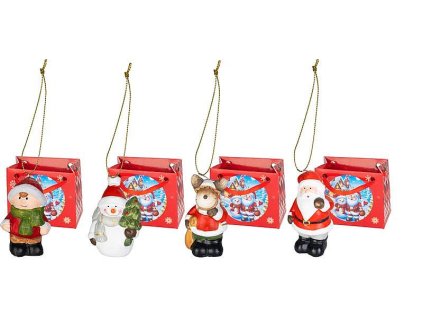 Dekorace MagicHome Christmas, 4x6x9 cm, Sellbox 24 ks
