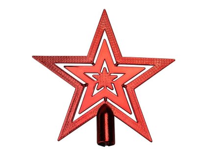 Ozdoba MagicHome Hvězda červená, 20cm