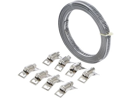 Hadicové spony páskové - dlouhý pásek 3 m a 8 zámků