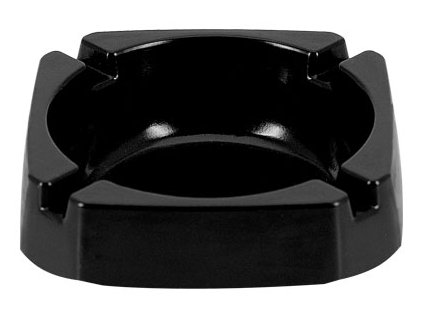 Popelník plast 9,3x9,3cm černý
