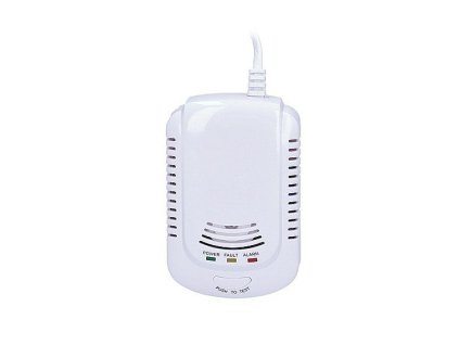 Detektor úniku hořlavých plynů, polovodičový senzor, siréna 85dB, bateriová záloha