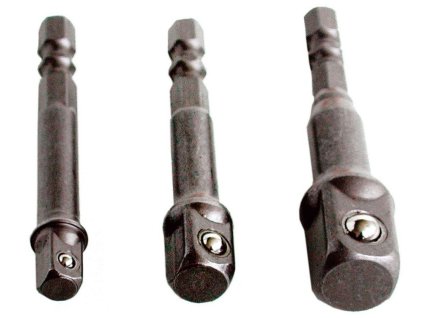 Adaptéry do vrtačky, 1/4"-3/8"-1/2"
