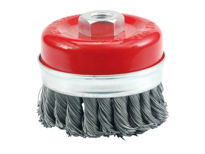 Kartáč drátěný čelní 80 mm pletený