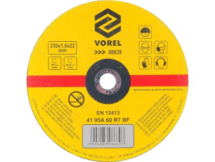 Kotouč řezný na kov 230 x 22 x 1,6 mm