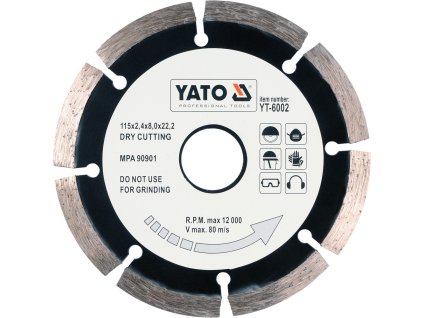 Kotouč řezný diamantový 115 x 22,2 x 2,1 mm