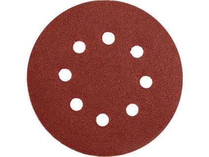 Brusný papír 125 mm P180 s otvory 5 ks suchý zip
